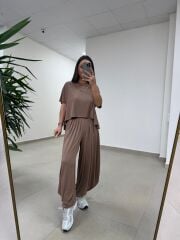 Fp 51149 Şalvar Model Kahve Modal Takım