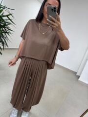 Fp 51149 Şalvar Model Kahve Modal Takım