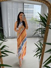 Ky Orange Transitional Dress