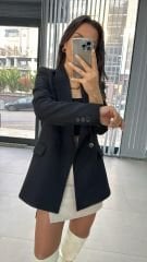 Foo Siyah Blazer Ceket