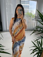 Ky Orange Transitional Dress