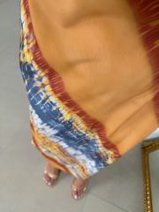 Ky Orange Transitional Dress