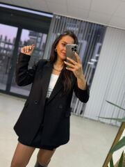 Foo Siyah Blazer Ceket