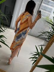 Ky Orange Transitional Dress