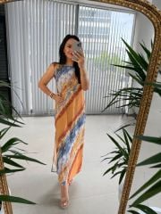 Ky Orange Transitional Dress