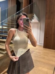 İv 26067 Gold Simli  Atlet