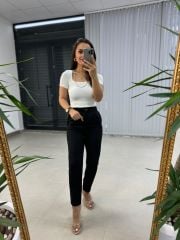 Gk Yün Efektli Zr Model Siyah Pantolon