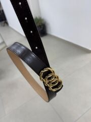 7870 A.Kahve Gold Halka Geçmeli Kemer