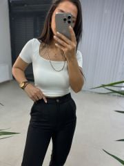 Gk Yün Efektli Zr Model Siyah Pantolon