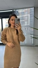 Vizon Triko Tunik Elbise