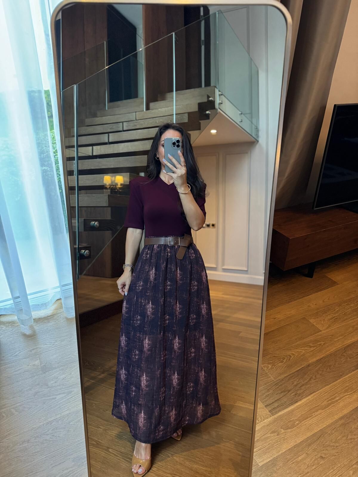 Km 4975 Bordo Baskılı Etek