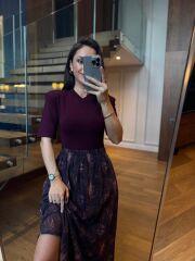 Km 4975 Bordo Baskılı Etek