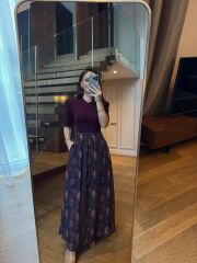 Km 4975 Bordo Baskılı Etek