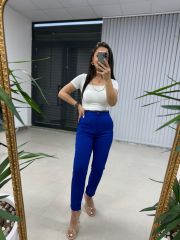 Gk Yün Efektli Zr Model Saks Pantolon