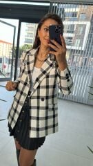 Black Check Tweed Jacket