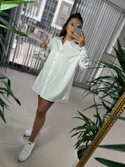 Gk Oversize Beyaz Gömlek