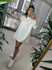 Gk Oversize Beyaz Gömlek