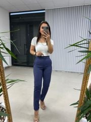 Gk Yün Efektli Zr Model İndigo Pantolon
