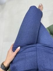 Gk Wool Effect Zr Model Indigo Trousers
