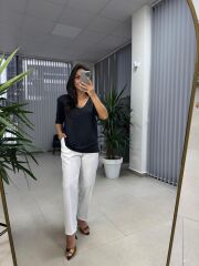 Cr 5004 Antrasit Modal Vatkalı Bluz