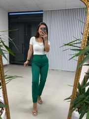 Gk Yün Efektli Zr Model Yeşil Pantolon