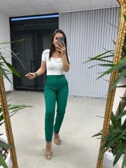 Gk Yün Efektli Zr Model Yeşil Pantolon