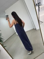 Fp 51165 Laci Askılı Bluzlu Etek Takım