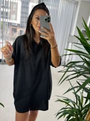 GK Oversize-Hemd in Schwarz