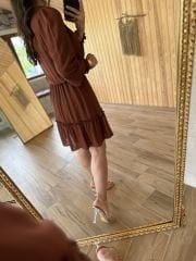 Orj marka kahve şifon elb