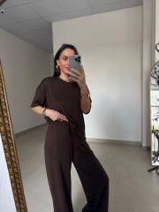 Mz 23097 Orj. Marka Modal Kahve Takım