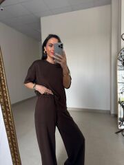 Mz 23097 Orj. Marka Modal Kahve Takım