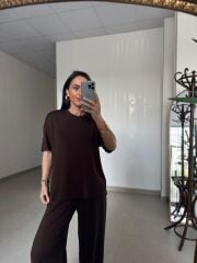 Mz 23097 Orj. Marka Modal Kahve Takım