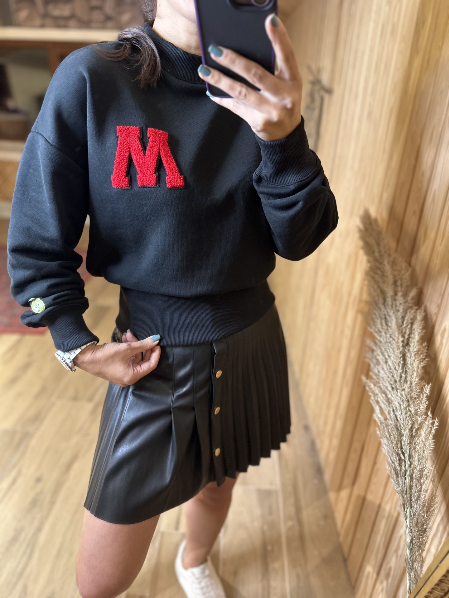 Siyah M sweat