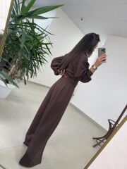 Fp 51323 Gold Fermuarlı Kahve Modal Takım