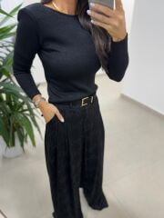 Bb 30463 Siyah Snake Pantolon