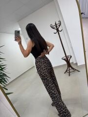 Fp 51257 Leopar Desenli Palazzo Pantolon