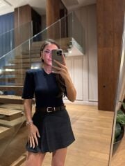 Km 4623 Vatkalı V Yaka Laci Body Suit