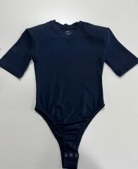 Km 4623 Vatkalı V Yaka Laci Body Suit