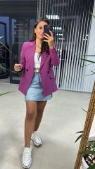 Purple Tüvit Ceket