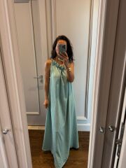 My 3807 Su Yeşli Krinkıl  Elbise