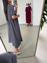 Dr 8350 Bohem Tensel Duman Elbise