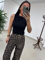 İv 24101 Siyah Çift Katlı Bisiklet Yaka Atlet