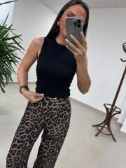 İv 24101 Siyah Çift Katlı Bisiklet Yaka Atlet