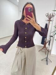 Po 2425 A.Kahve İspanyol Kol Annetta Hırka