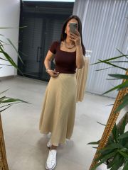 Orj.Marka Kare Yaka Acı Kahve Crop