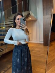 İv 25187 Kayık Yaka Ekru Transparan Bluz