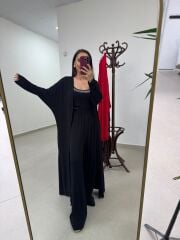 Bt 1009 Siyah Çilek Kumaş 3lü Troklu Takım