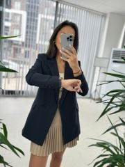 Foo New Laci Keten Blazer Ceket