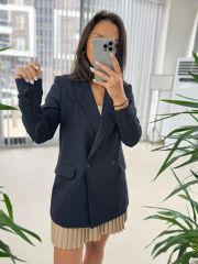 Foo New Laci Keten Blazer Ceket