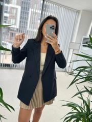 Foo New Laci Keten Blazer Ceket